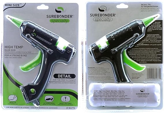 Surebonder H-195F Specialty Series - Pistola de pegamento caliente de 20 W, tama&ntilde;o mini. image number null