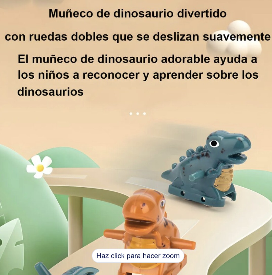 Juguete Infantil De Tobog&aacute;n De Escalada Con 3 Dinosaurios Modelo Verde image number null