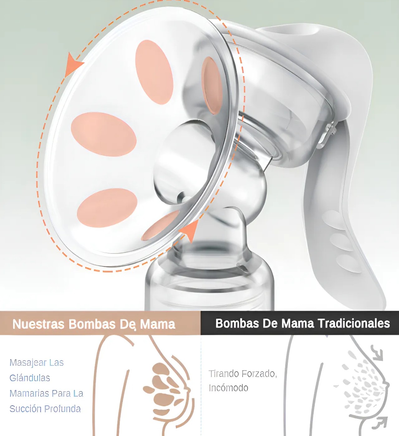 Extractor de leche materna manual 2 EN 1 Rosa image number null