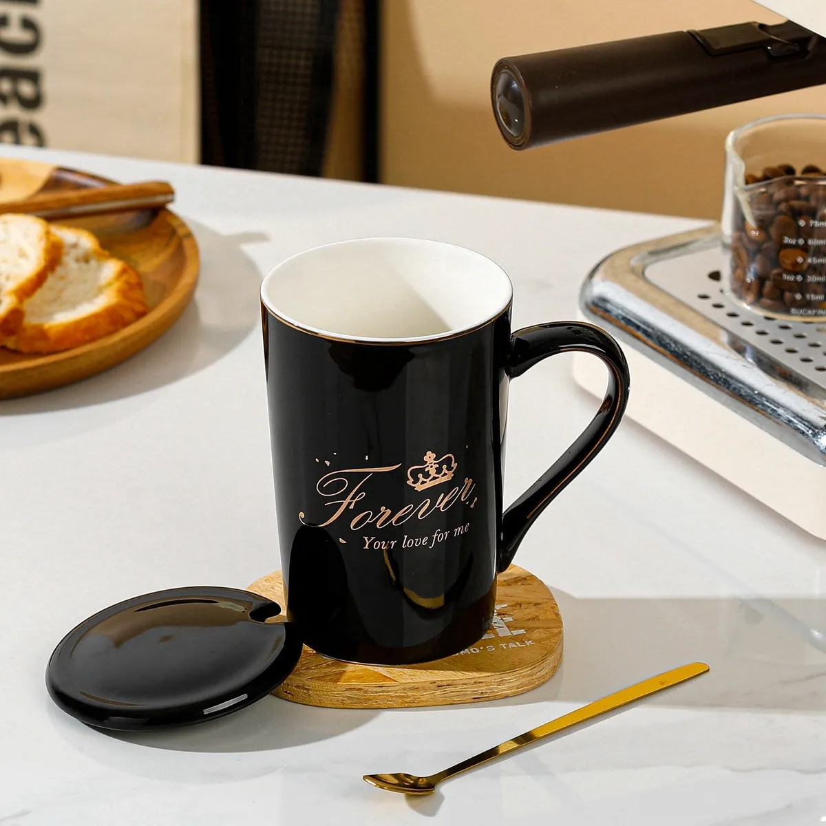 Conjunto De Taza De Regalo De Boda De Moda De Taza De Pareja image number null