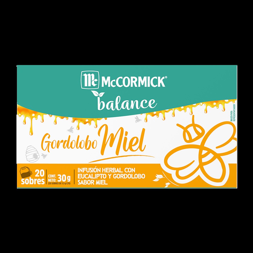 Mc Cormick te gordolobo miel 2 pzas 40 sobres image number null