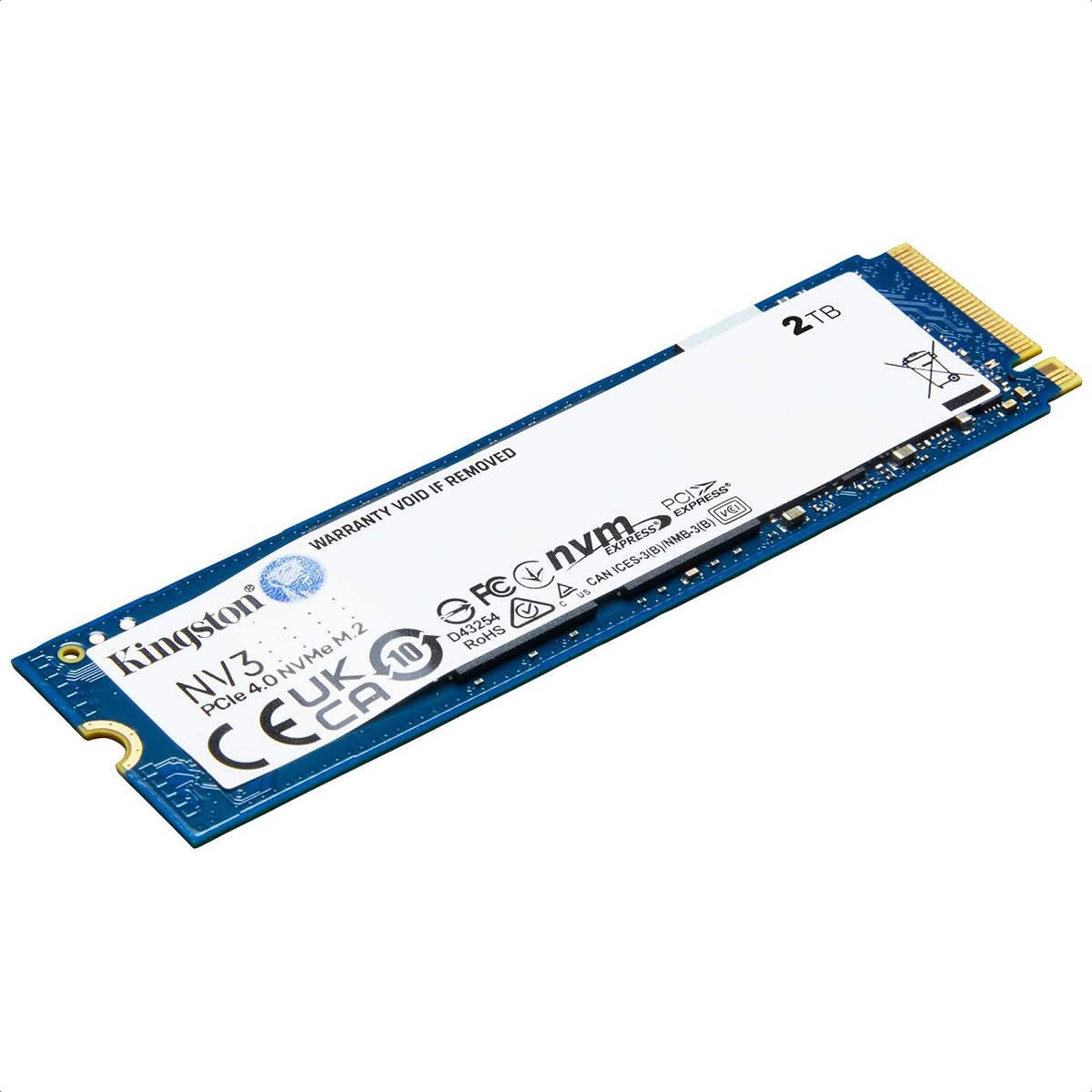 M.2 2280 SSD 2TB Kingston NV3 PCIe 4.0 NVMe SNV3S/2000G image number null