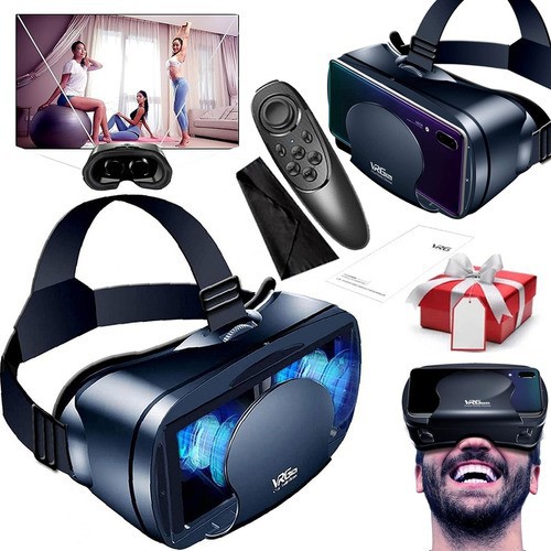 Lentes De Realidad Virtual 3d Vrg Con Controles negro image number null