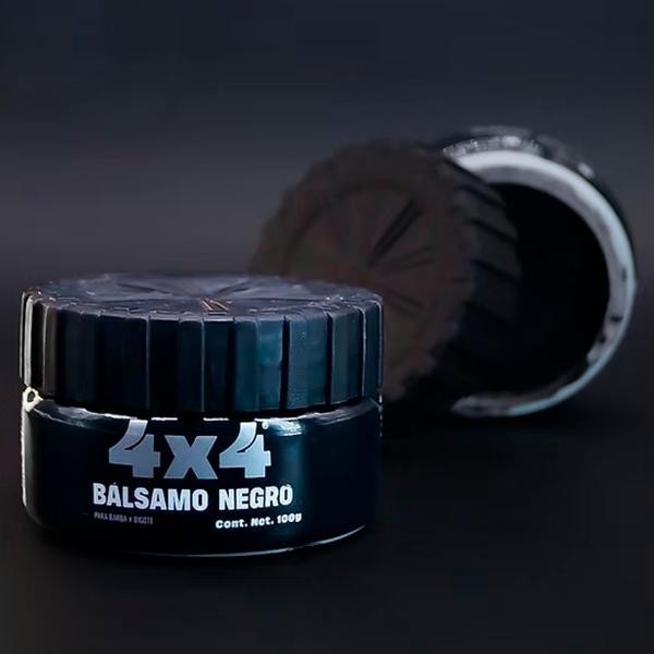 Cera Balsamo Barba Bigote Cubre Canas Color Negro 4x4 100grs image number null