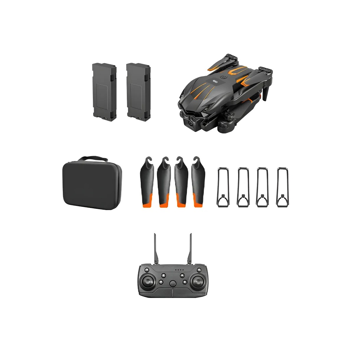 Drone Mini Negro Hover Autom&aacute;tico Con 2 Bater&iacute;as image number null
