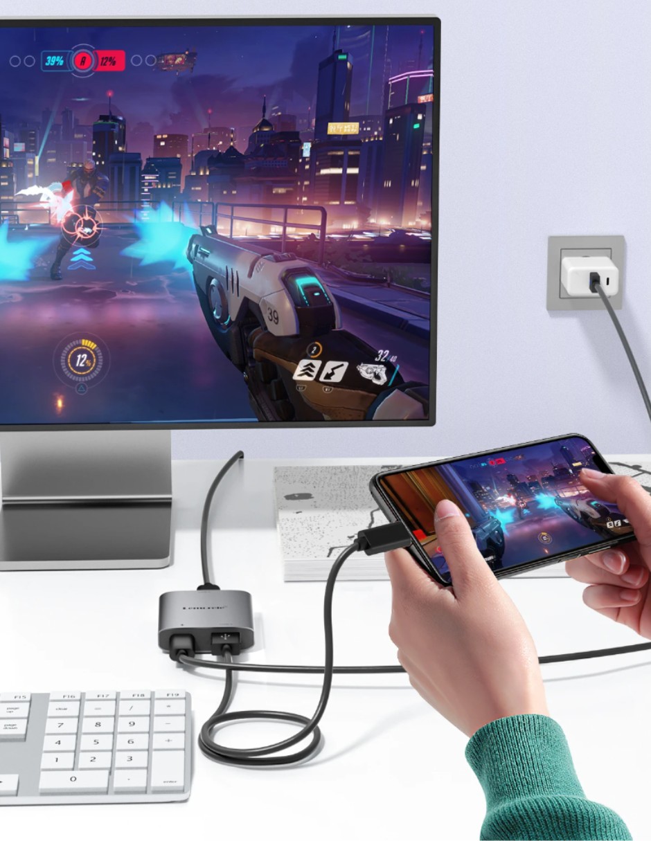 Adaptador Lemorele para Lightning a USB C . image number null