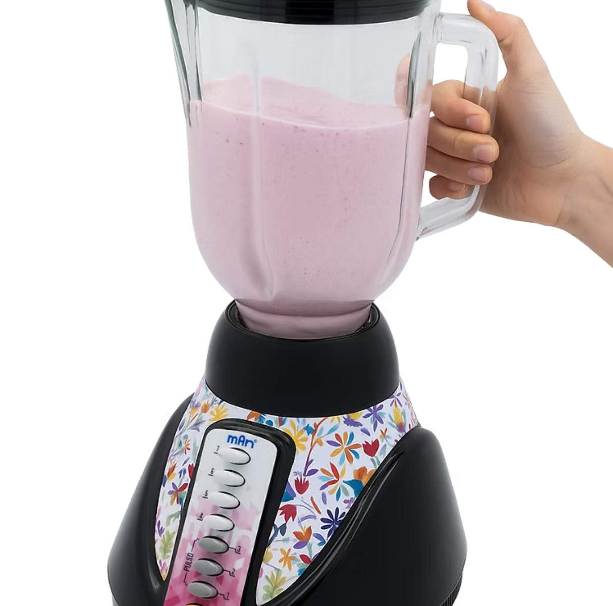 Licuadora Man LPV 807 Vaso Vidrio 550W Negro ORTY3 image number null
