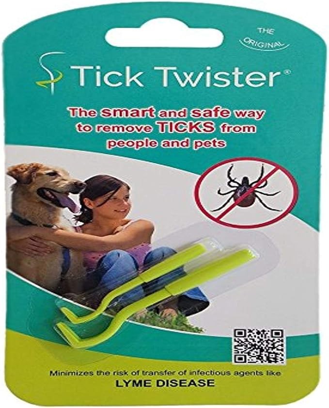 Tick Twister Juego de removedor de garrapatas con peque&ntilde;o y grande Tick Twister, Verde, 1-paquete. image number null