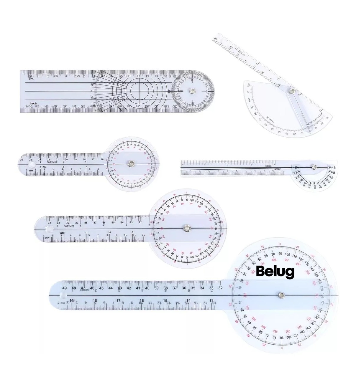 6pcs Kit De Goni&oacute;metros De Fisioterapia Belug Herramientas M&eacute;dicas image number null