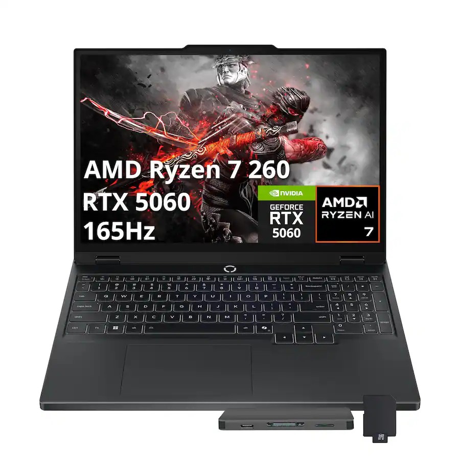 Lenovo Legion 15.1" Oled AMD Ryzen 7 16GB RAM 512GB SSD W11 Home NVIDIA GeForce RTX 5060 Color Negro image number null