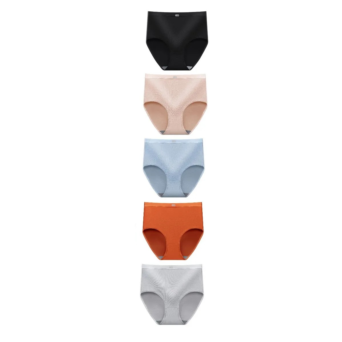 Pack De 5 Bragas De Algod&oacute;n De Cintura Alta Para Mujer Talla:XXL Multicolor image number null
