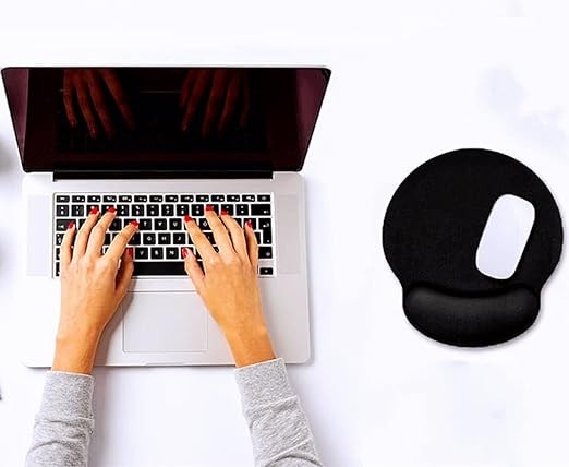 TEKXDD Mouse Pad, Alfombrilla de Rat&oacute;n Ergonomic, Base de Goma Antideslizante Mousepad, Gel Coj&iacute;n de Reposamu&ntilde;ecas para Oficina, Computadora, Computadora Port&aacute;til, Hogar, Juegos. image number null