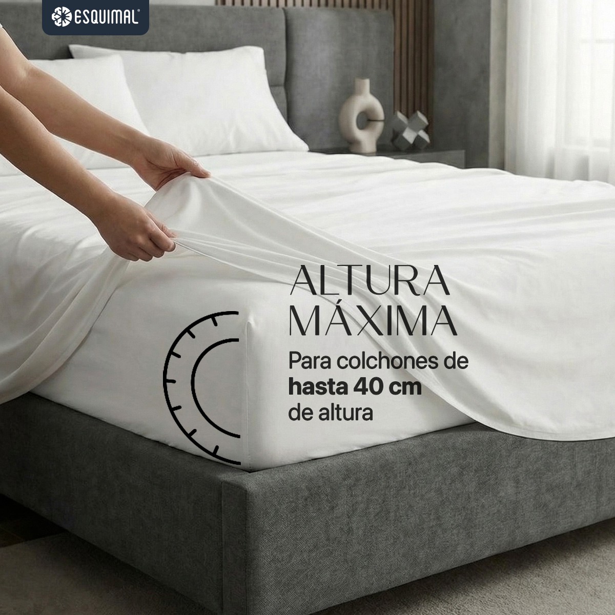 S&aacute;banas King Size De Bamb&uacute; / Bamboo Ultra Suaves Y Frescas Blanco ESQUIMAL. image number null