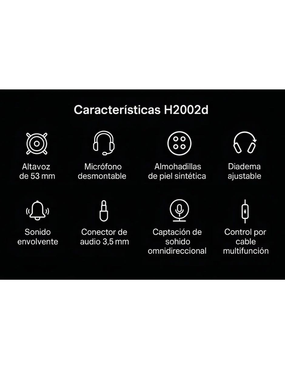 Aud&iacute;fonos Gamer Headset al&aacute;mbricos Havit 3.5mm Sonido envolvente image number null