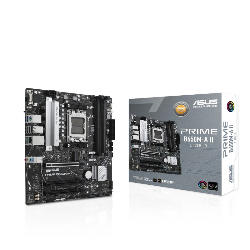 Tarjeta Madre ASUS PRIME B650M-A II-CSM, Micro-ATX, Socket AM5, AMD B650, 128GB DDR5, HDMI/DP para AMD image number null