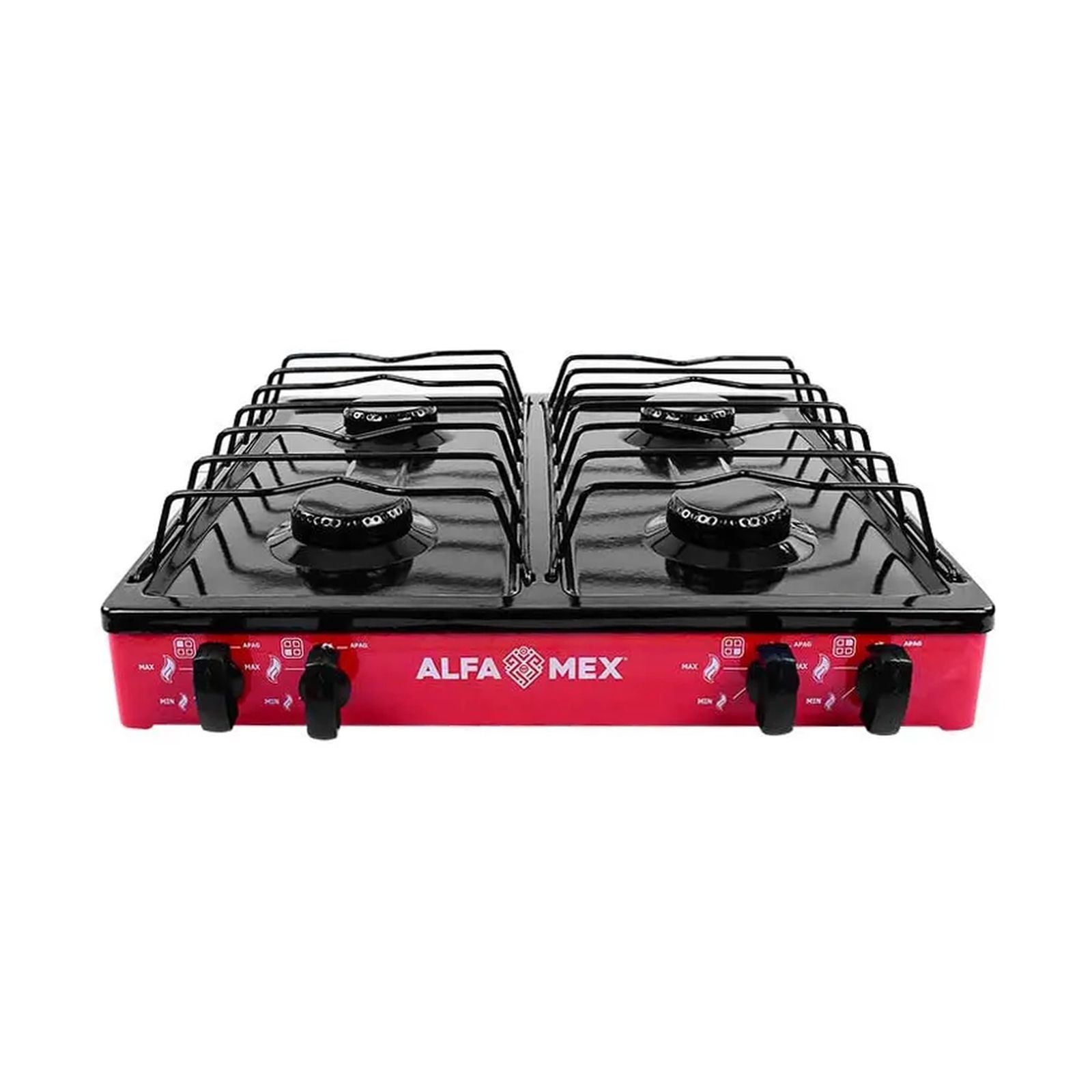 Parrilla de Gas Alfamex 4 Quemadores Roja 311 image number null