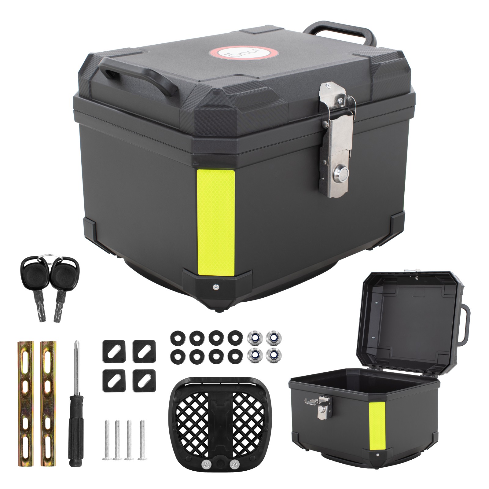 Caja Para Moto 45L Onof RAAX Impermeable Con Candado Universal Alta Resistencia Portaequipaje Motocicleta image number null