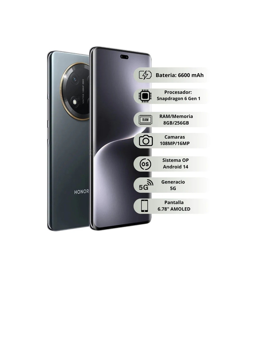 Honor X9C 256Gb 8Ram Color Negro Nuevo Libre image number null
