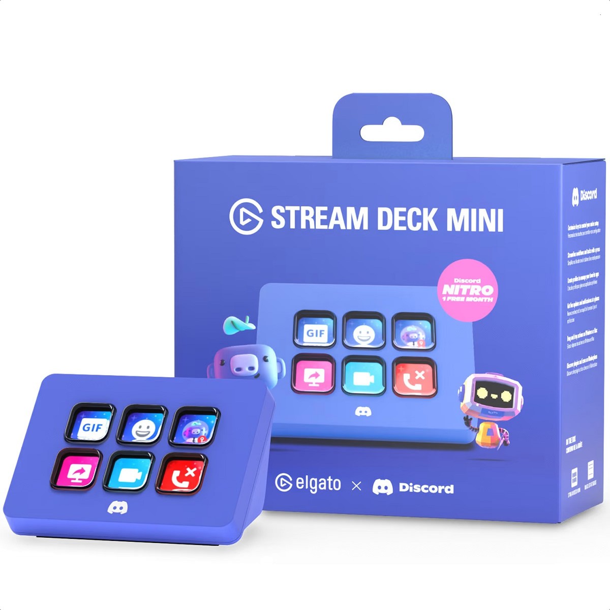 Stream Deck Mini Discord elgato 6 Teclas LCD Personalizable 10GAI9931 image number null