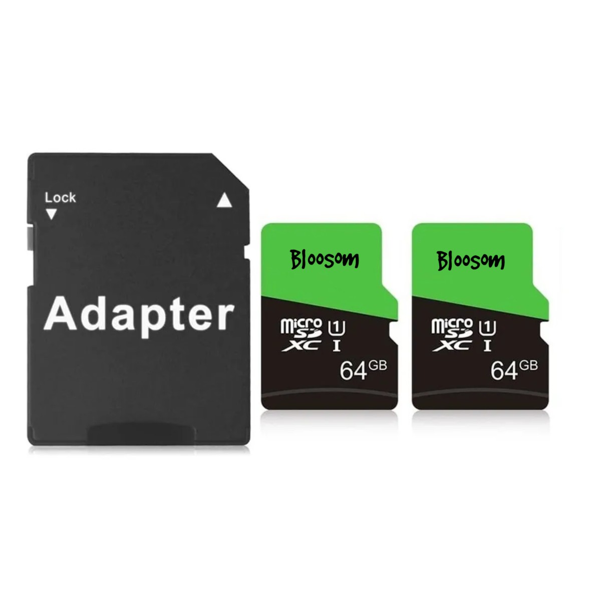 Memoria Micro Sd 64gb Clase 10 2 Piezas Negro image number null