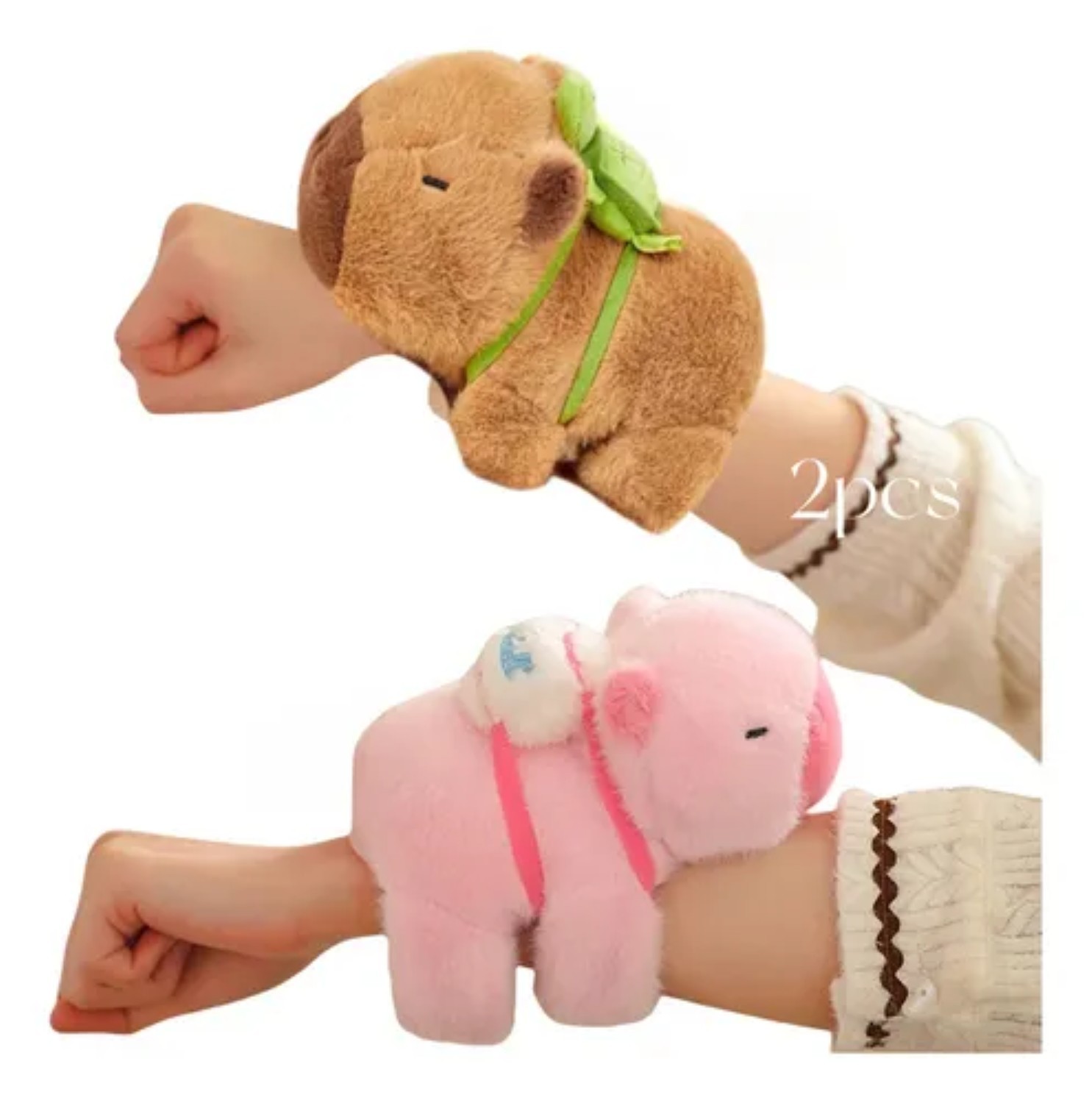 2pz Capibaras Peluche Rosa Cafe image number null