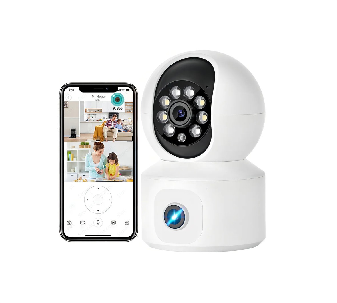 Camara De Seguridad Star ciego Wifi Doble Pantalla image number null