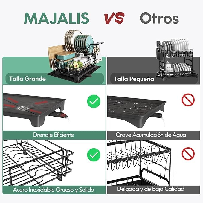 A Majalis Escurridor de Trastes Acero Inoxidable image number null