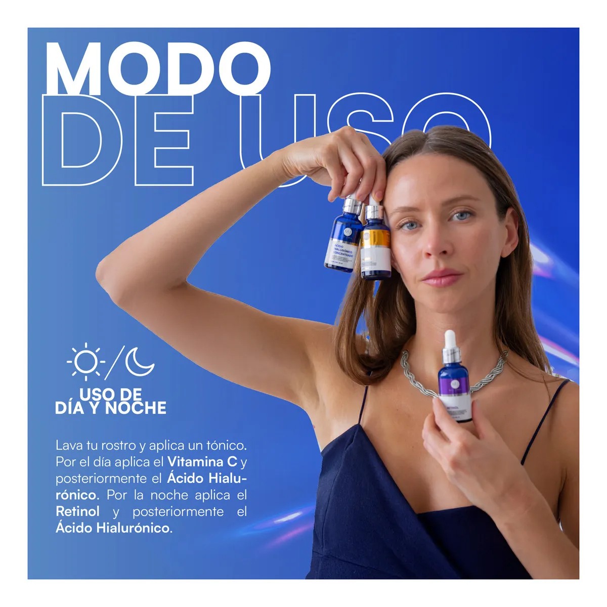 Mist Jewel Kit Sueros Faciales Complete &Aacute;cido Hialur&oacute;nico, Retinol Y Vitamina C + E. image number null