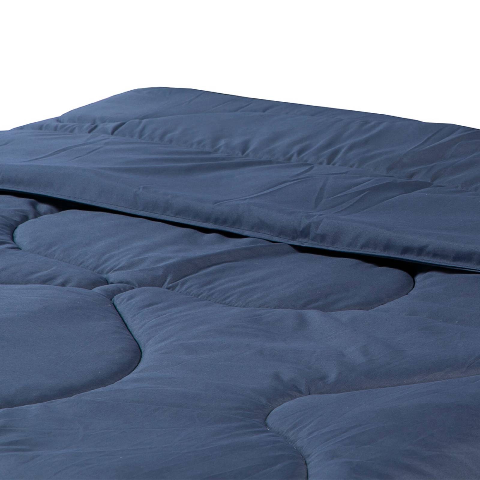 Edred&oacute;n Queen Size Dicasa Homy Azul Marino con S&aacute;banas Softy , Protector Ultra, Almohadas 2 Pack image number null