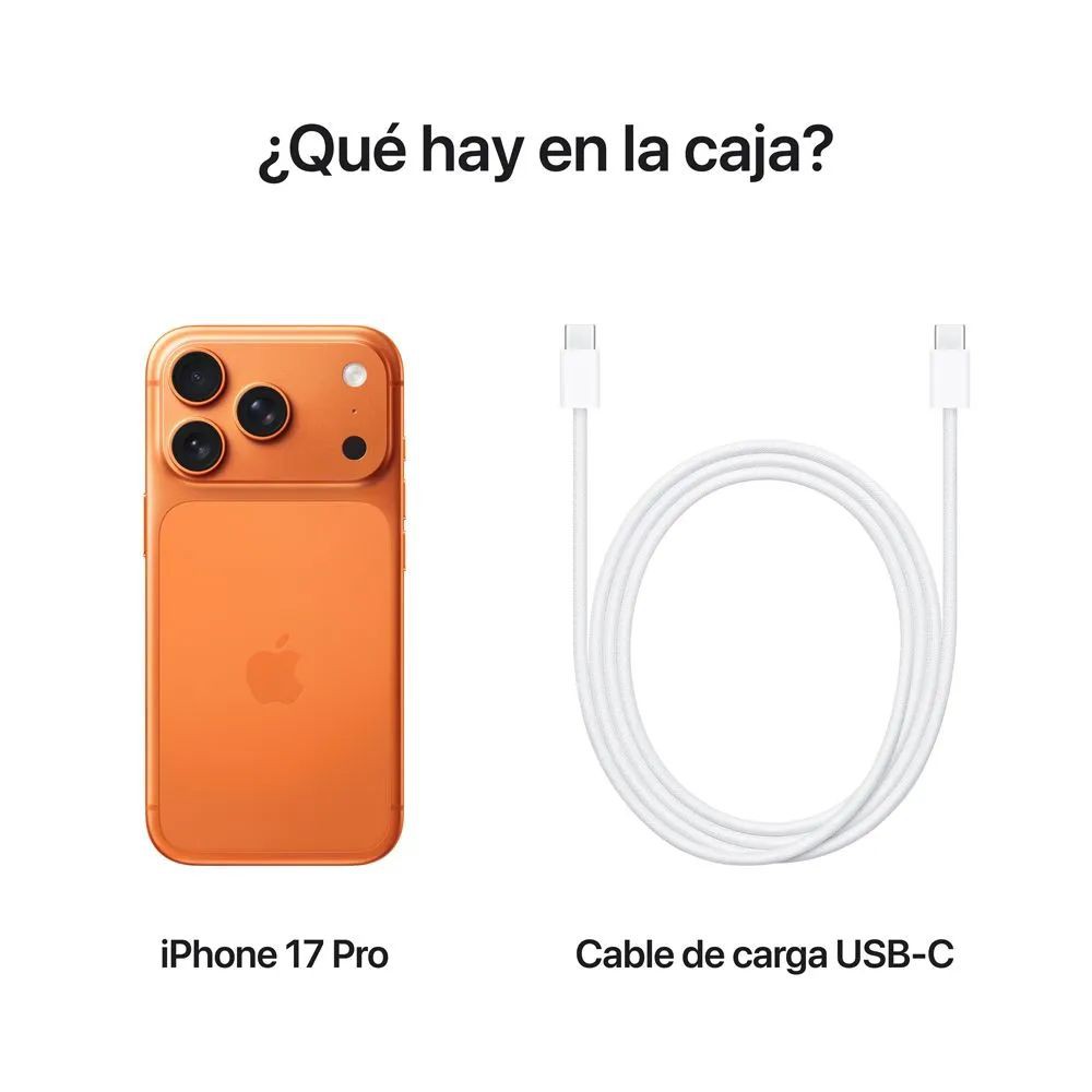 IPhone 17 PRO 1TB Color Naranja Nuevo sellado + AIRPODS PRO image number null