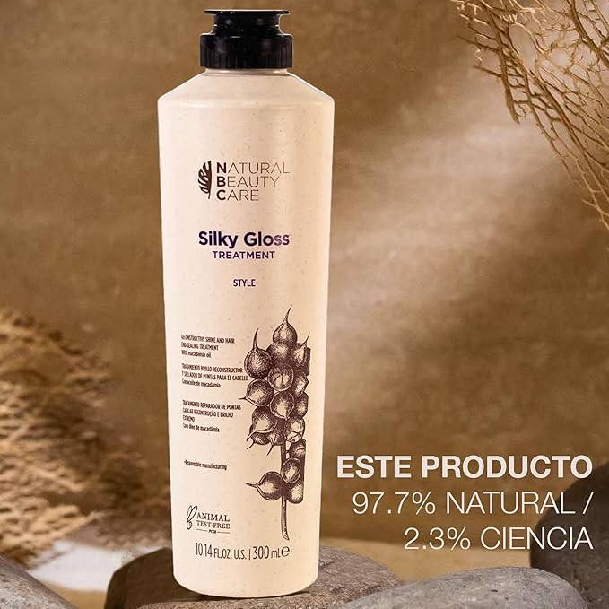 Nbc - Silky Gloss Style Tratamiento para Cabello 300 ml, S&eacute;rum Reconstructor de Brillo (Natural Beauty Care) image number null