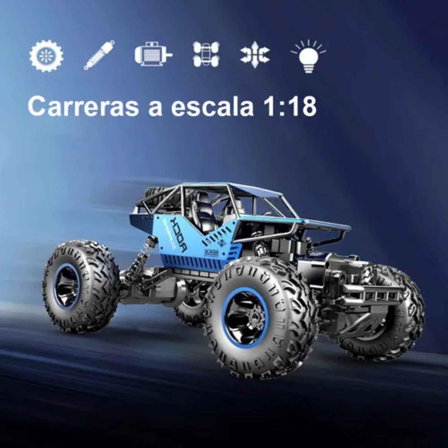 Juguete Control Remoto 4x4 azul image number null