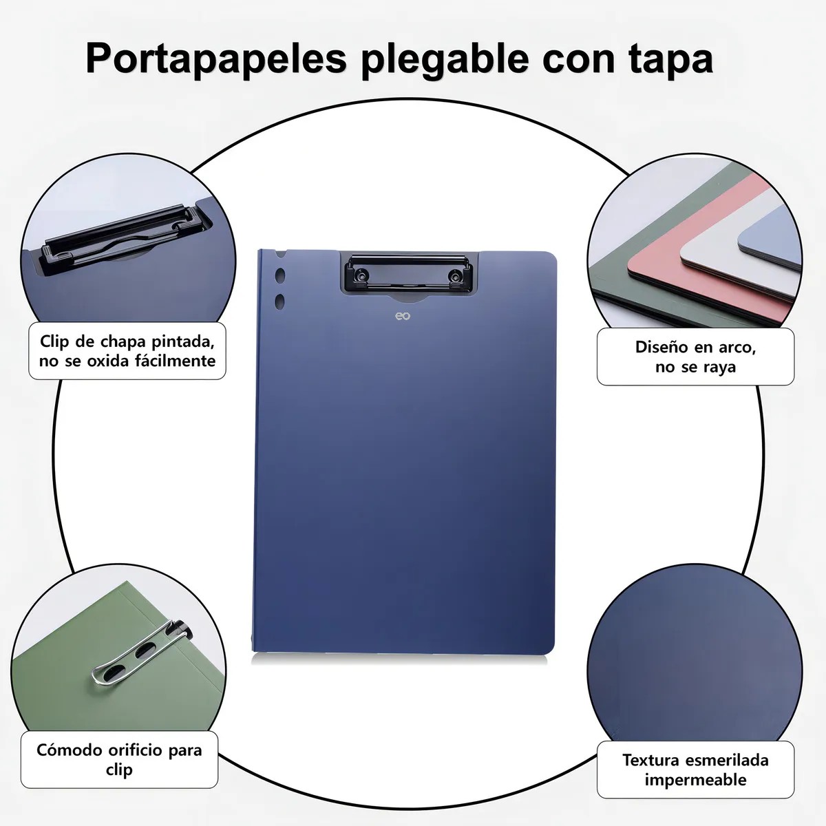 2pcs Carpetas Portapapeles Tabla Folder Carta Organizador Portapapeles image number null