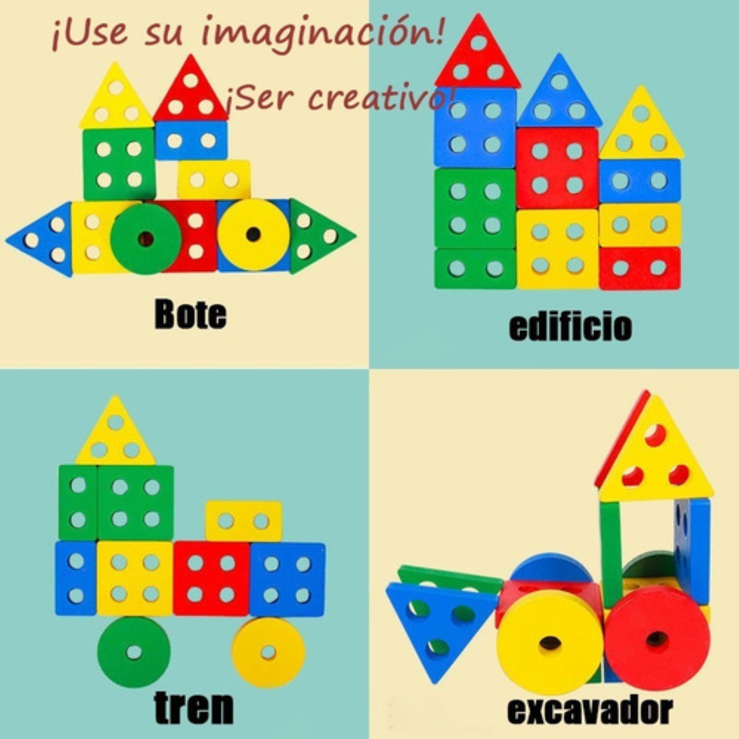 Juguete Apilable Educativo Madera Juguete image number null