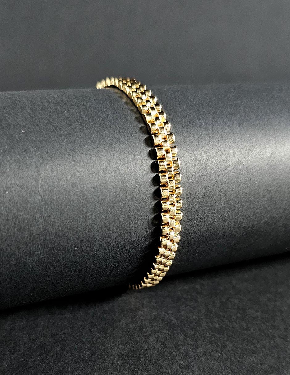 Pulsera Grecas Oro Laminado Moon image number null