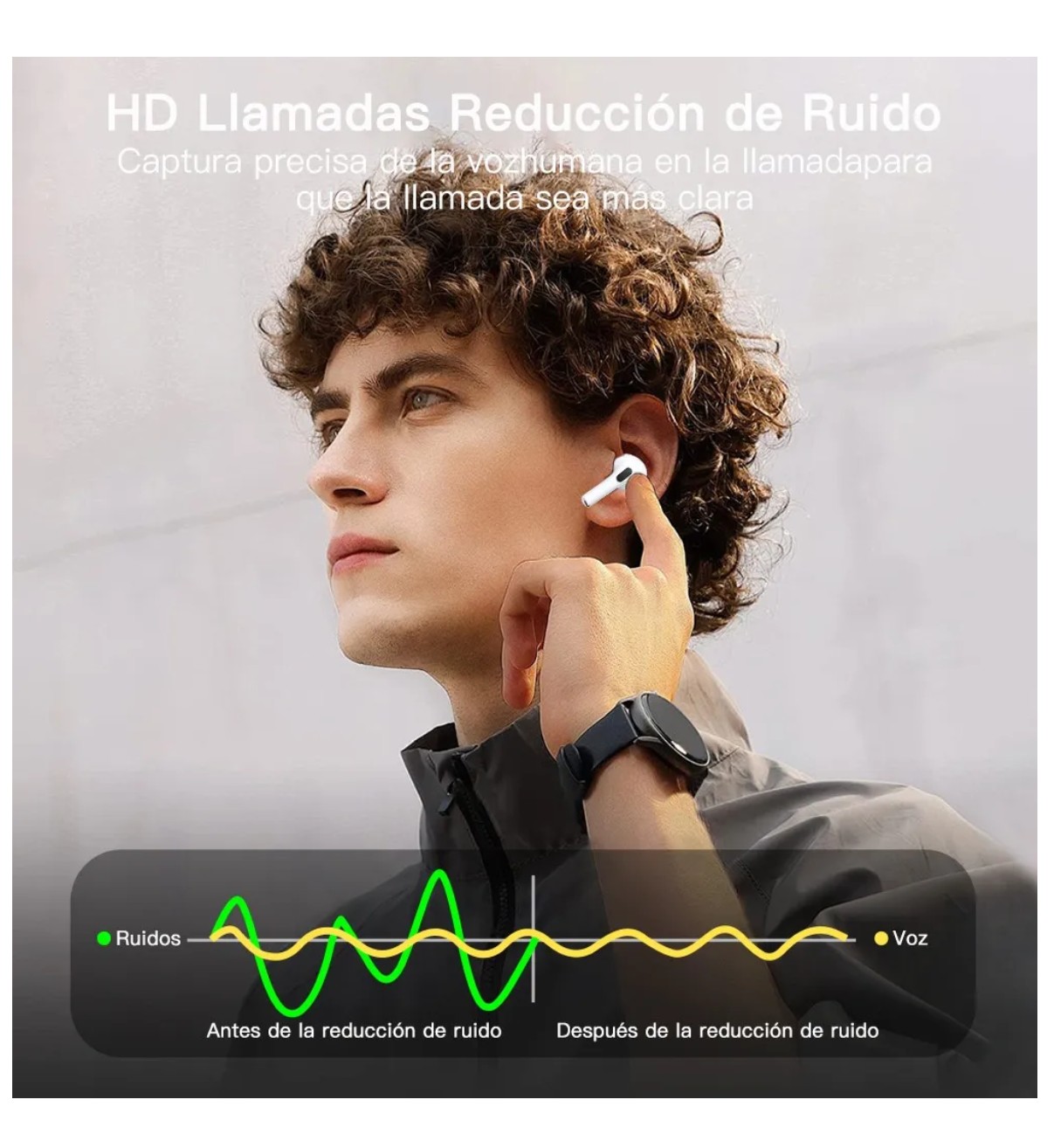 Aud&iacute;fonos Bluetooth Hifi Auriculares Malubero Hd Call Para Ios iPhone Color Blanco image number null