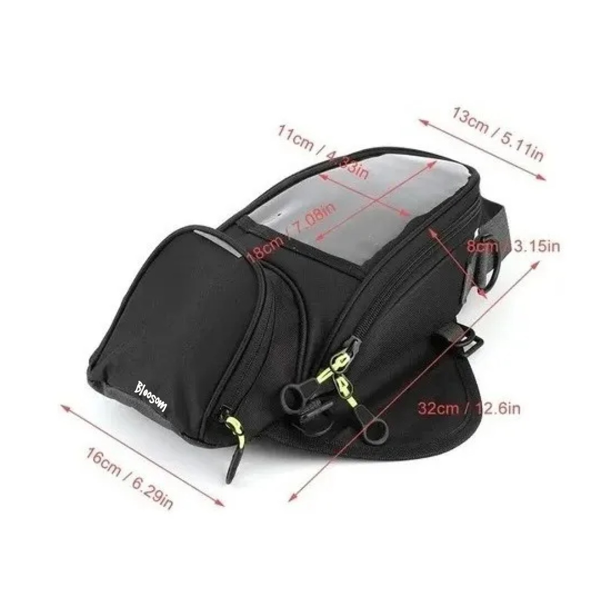 Mochila Bolsa Para Tanque Moto, Negro image number null