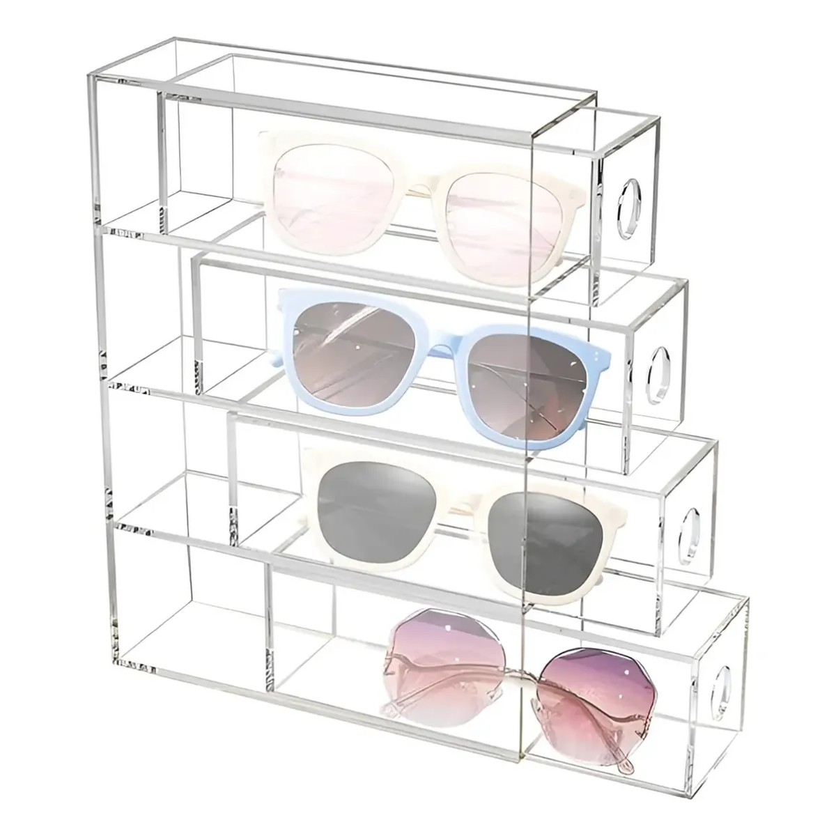 Organizador De Maquillaje Y Lentes De Sol Caja De Almacenar Transparente image number null