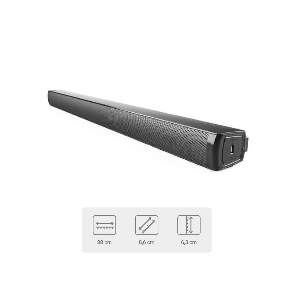 Barra de Sonido Hyundai HYSB336 80W 2 CH Negra image number null