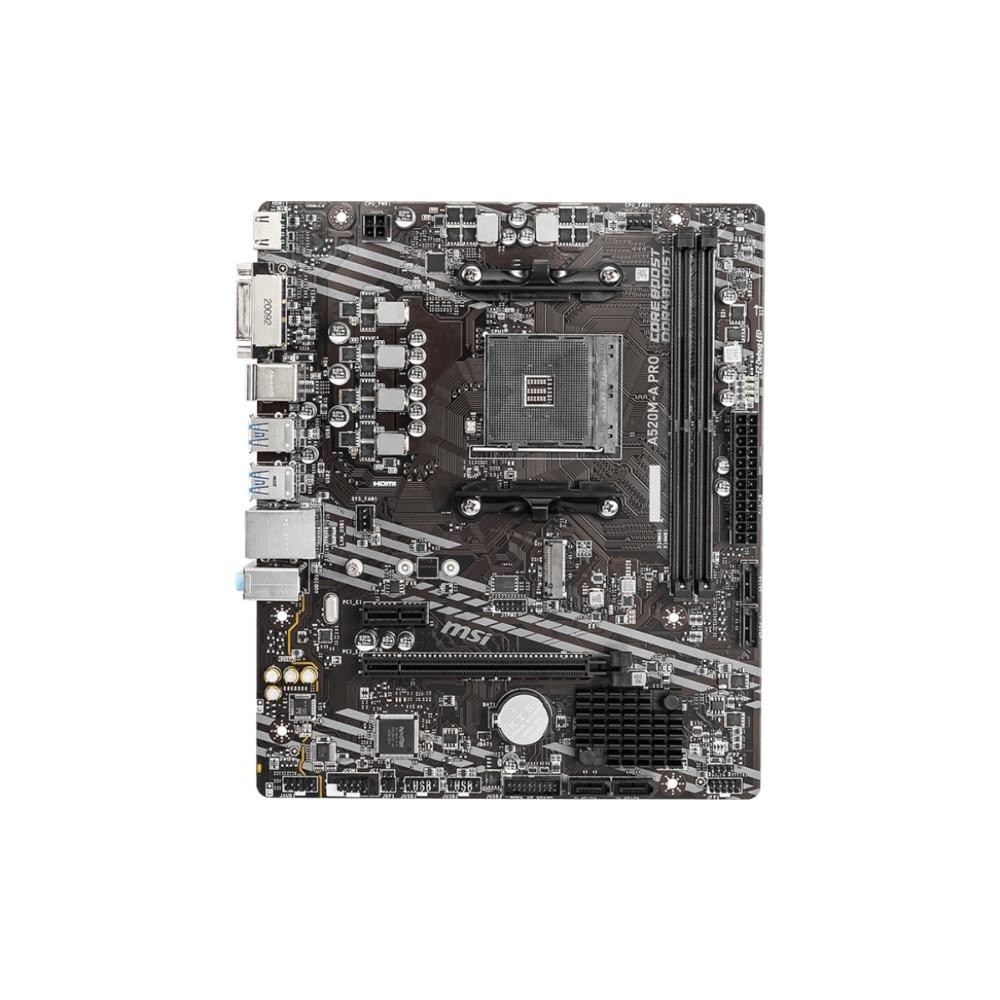 Tarjeta Madre Msi A520m-a Pro Socket Am4 Ddr4 Micro Atx Color Negro image number null