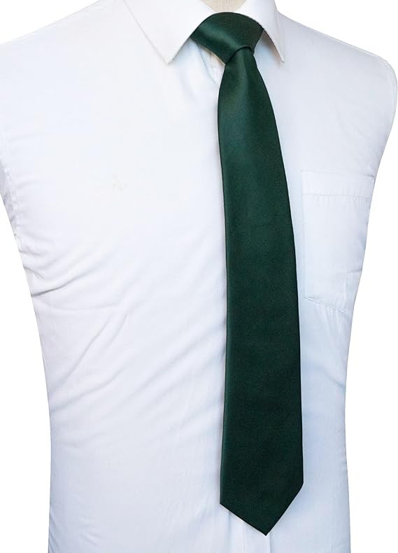 Corbatas de Sat&eacute;n para Hombre, Corbata Lisas Slim Delgada para Caballero, Accesorio Elegante de Alta Calidad para Trajes, Regalo Perfecto para Marido, Padre o Amigo. image number null