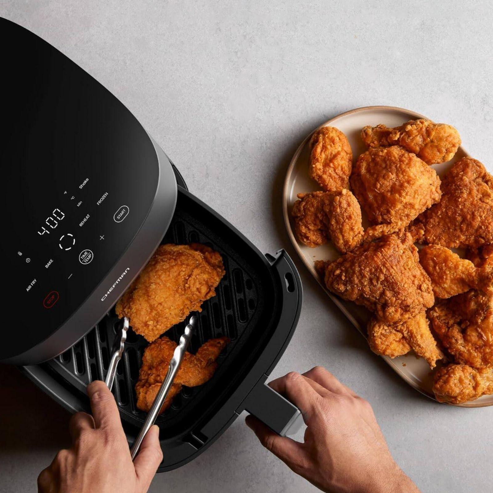 Freidora de Aire Chefman Turbox 4.7 Litros Negra RJ38-5T-MX image number null
