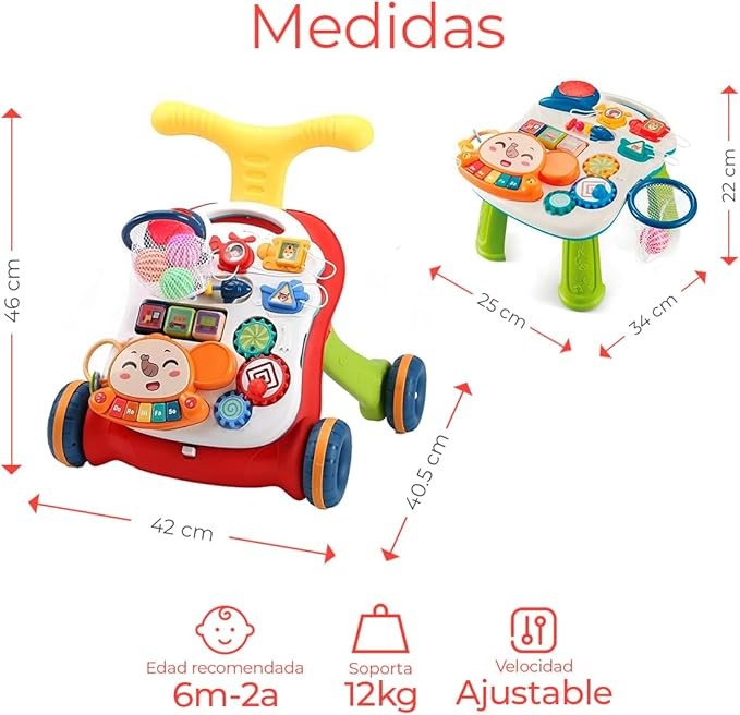 A Raganet, Andadera Musical para Bebe 2 en 1 image number null
