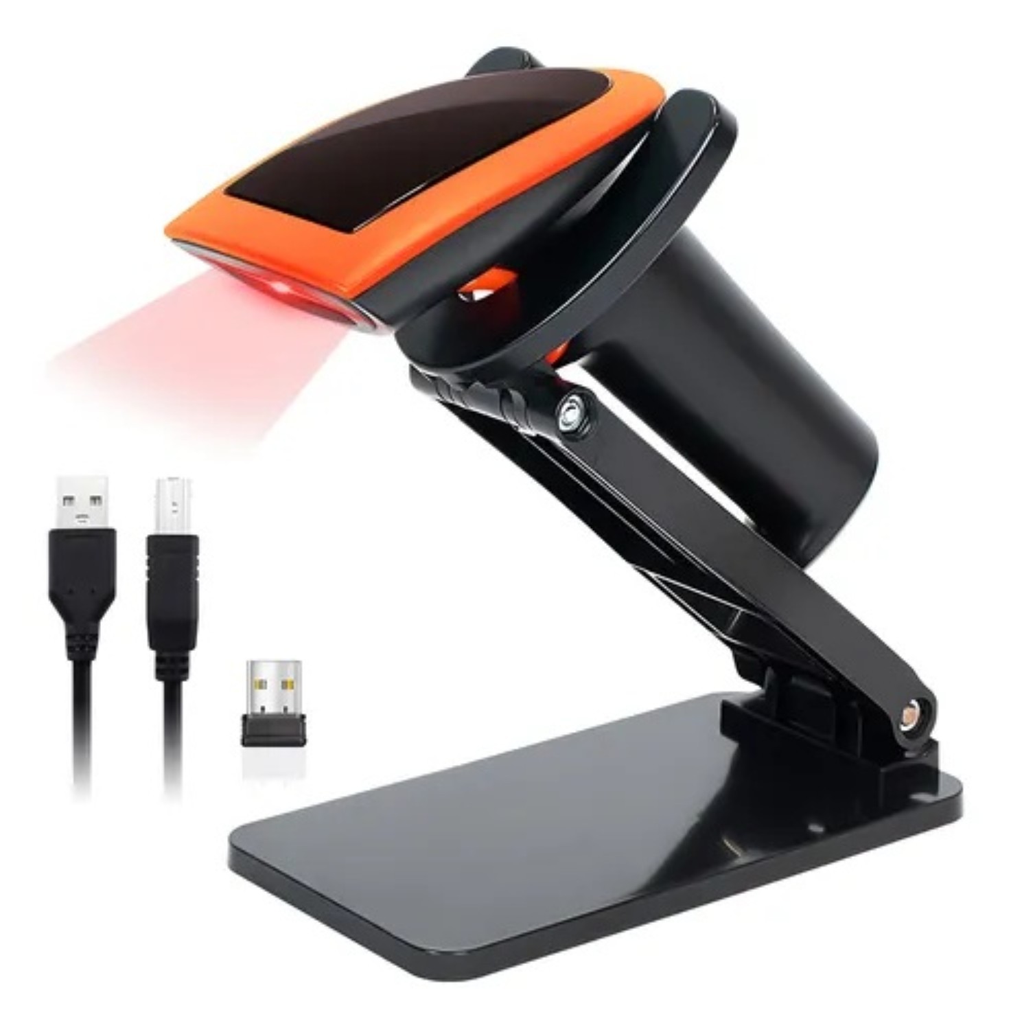 Esc&aacute;ner de c&oacute;digos de barras inal&aacute;mbrico 1D/2D con receptor USB image number null