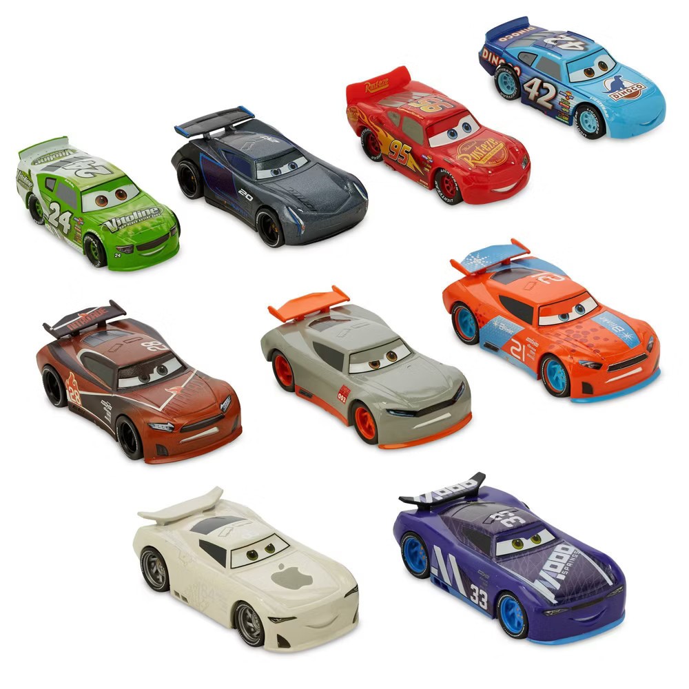 Set 9 Figuras Cars Deluxe Carros Colecci&oacute;n Ni&ntilde;os 3 A&ntilde;os image number null