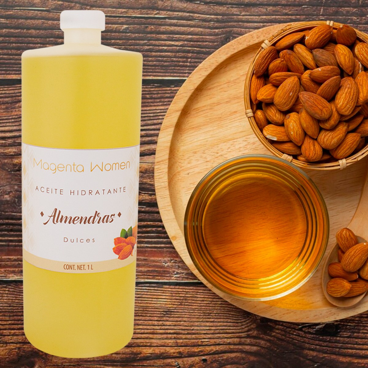 Aceite De Almendras Dulces Excelente Calidad 1 Litro image number null
