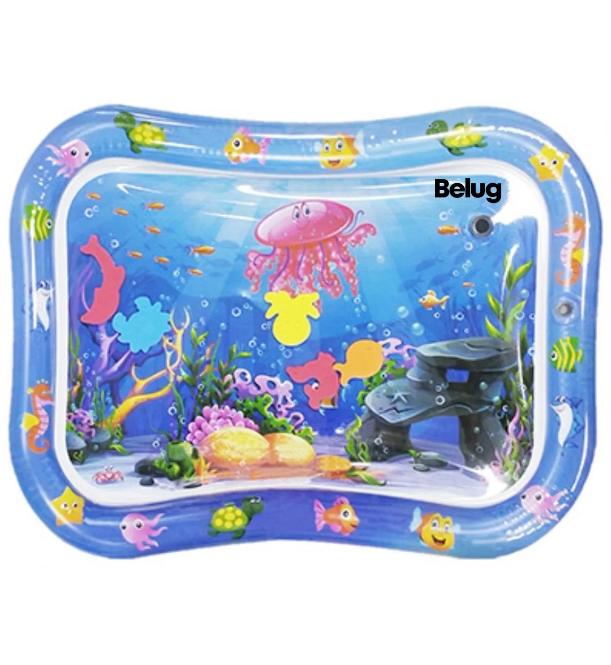 Coj&iacute;n Tapete Agua Inflable Para Bebes Estimulaci&oacute;n Temprana Belug image number null