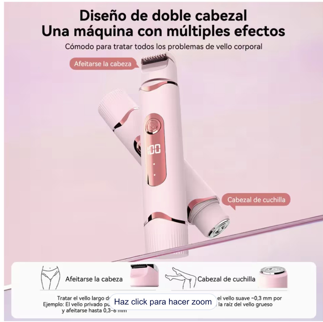 Depiladora Facial 2 en 1 Modelo Rosa image number null