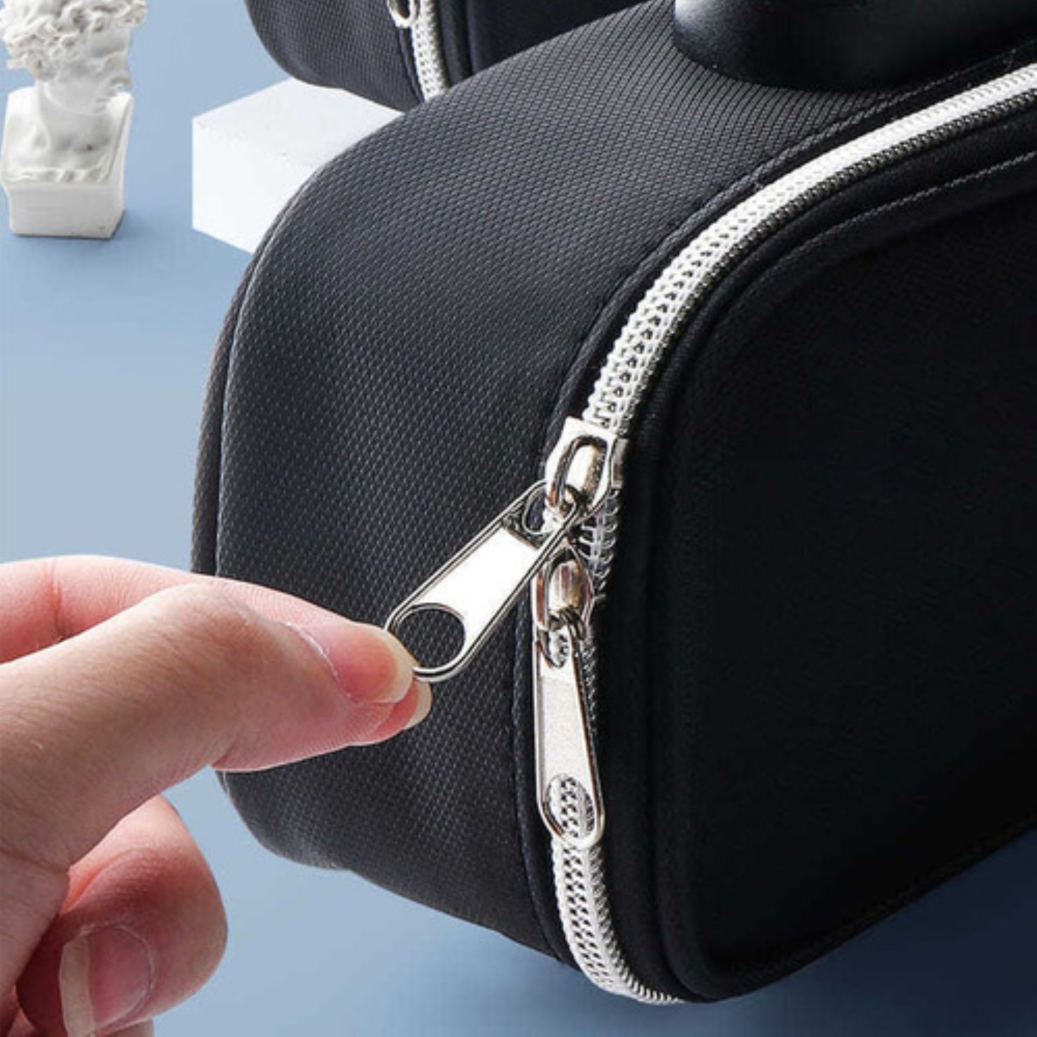 Estuche Organizador Para 80 L&aacute;pices Cartucheras Escolares negro image number null