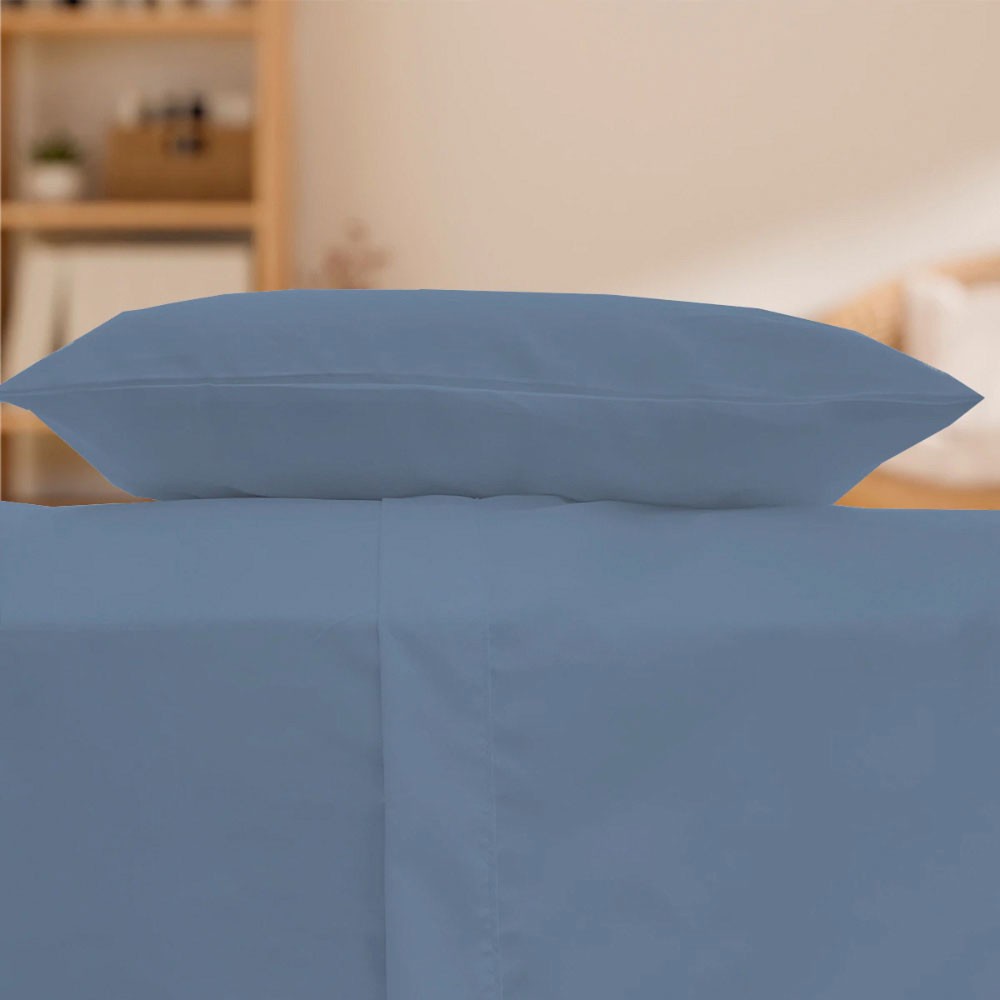 S&aacute;banas Queen Size Spring Air Basic Azul Acero image number null